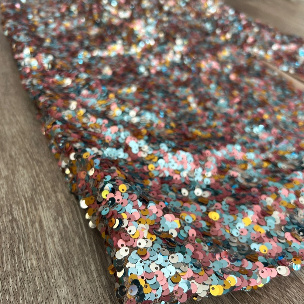 Astr Multicolor Sequin Pencil Skirt - Picture 4 of 10